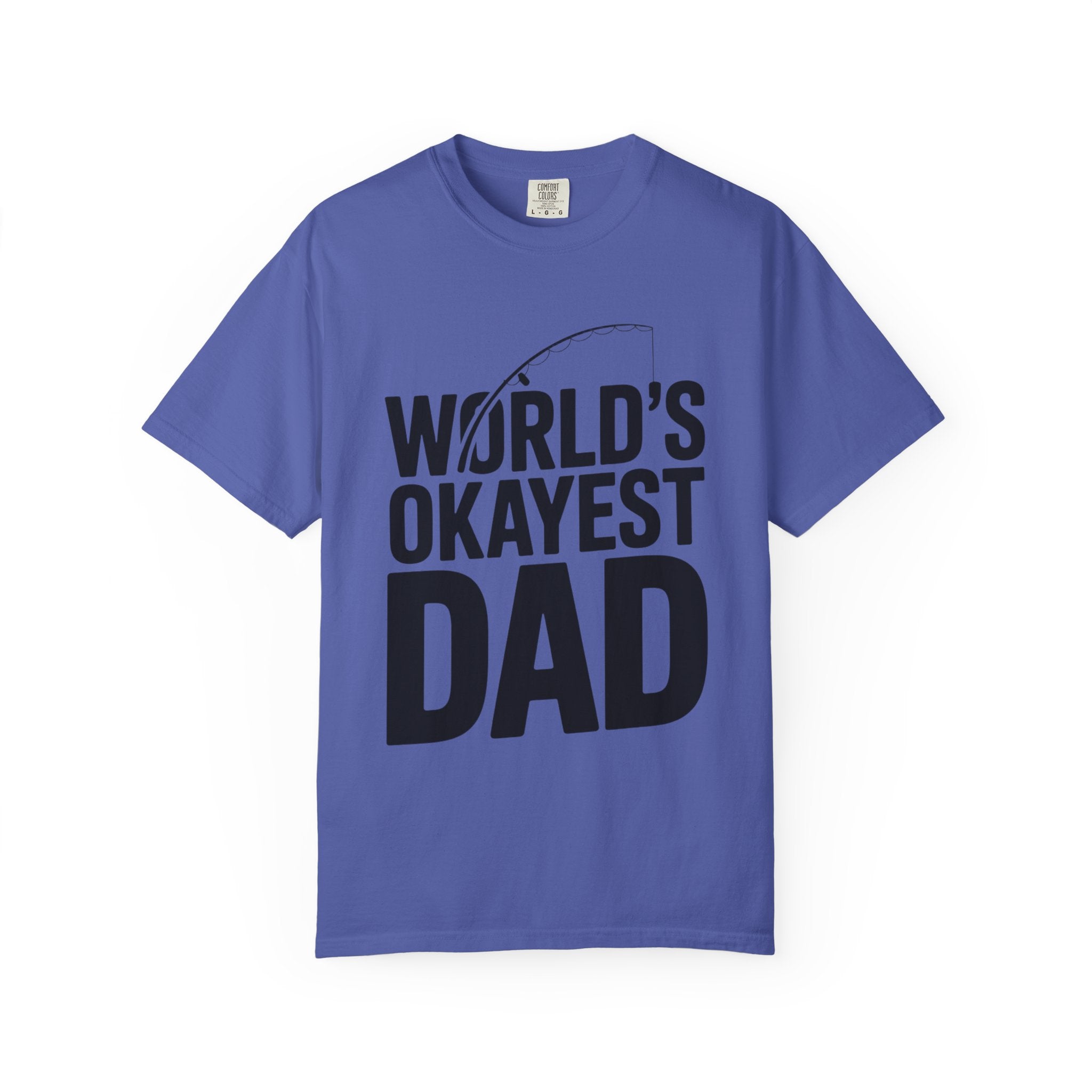 World's Okayest Dad Shirt, Funny Fishing Dad T-Shirt, Fathers Day Gift, Funny Dad Gift From Kids, Sarcastic Dad Tee