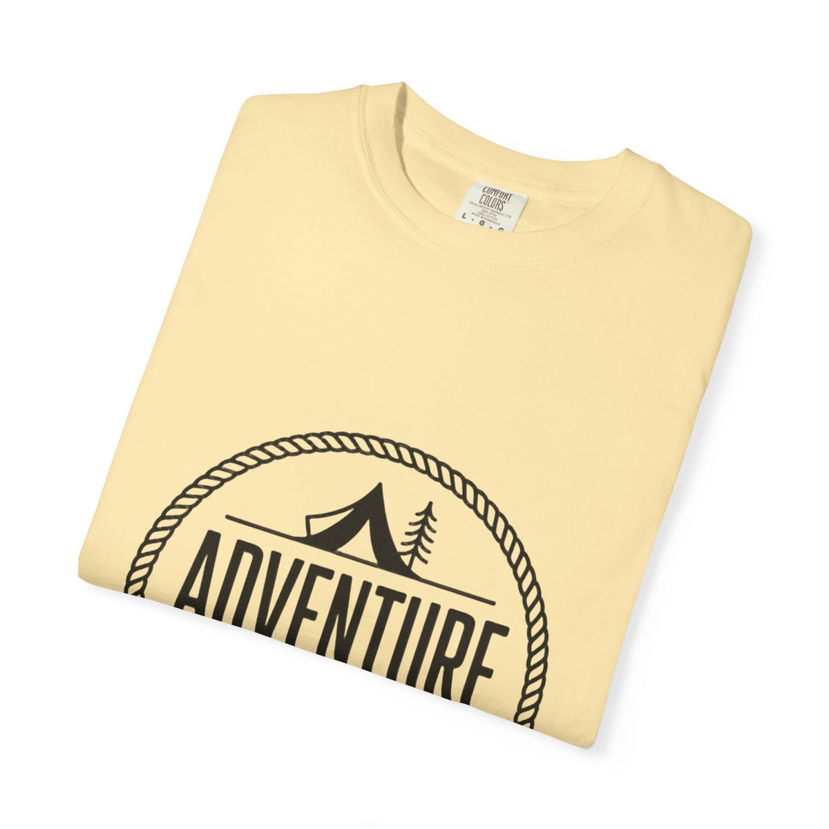 Adventure Awaits Camp Badge Shirt, Vintage Camping T-Shirt, Outdoor Lover Gift, Retro Hiking Tee, Pine Tree Nature Shirt