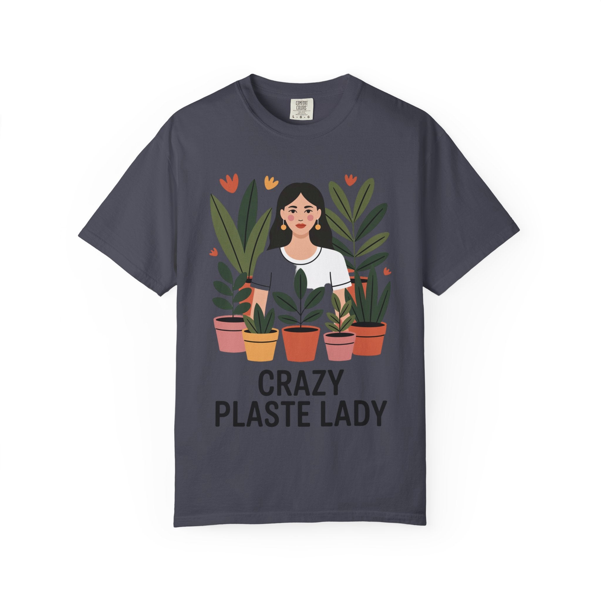 Crazy Plant Lady Shirt, Cute Plant Lover T-Shirt, Botanical Illustration Tee, Funny Gardener Gift, Plant Mom Shirt for Women