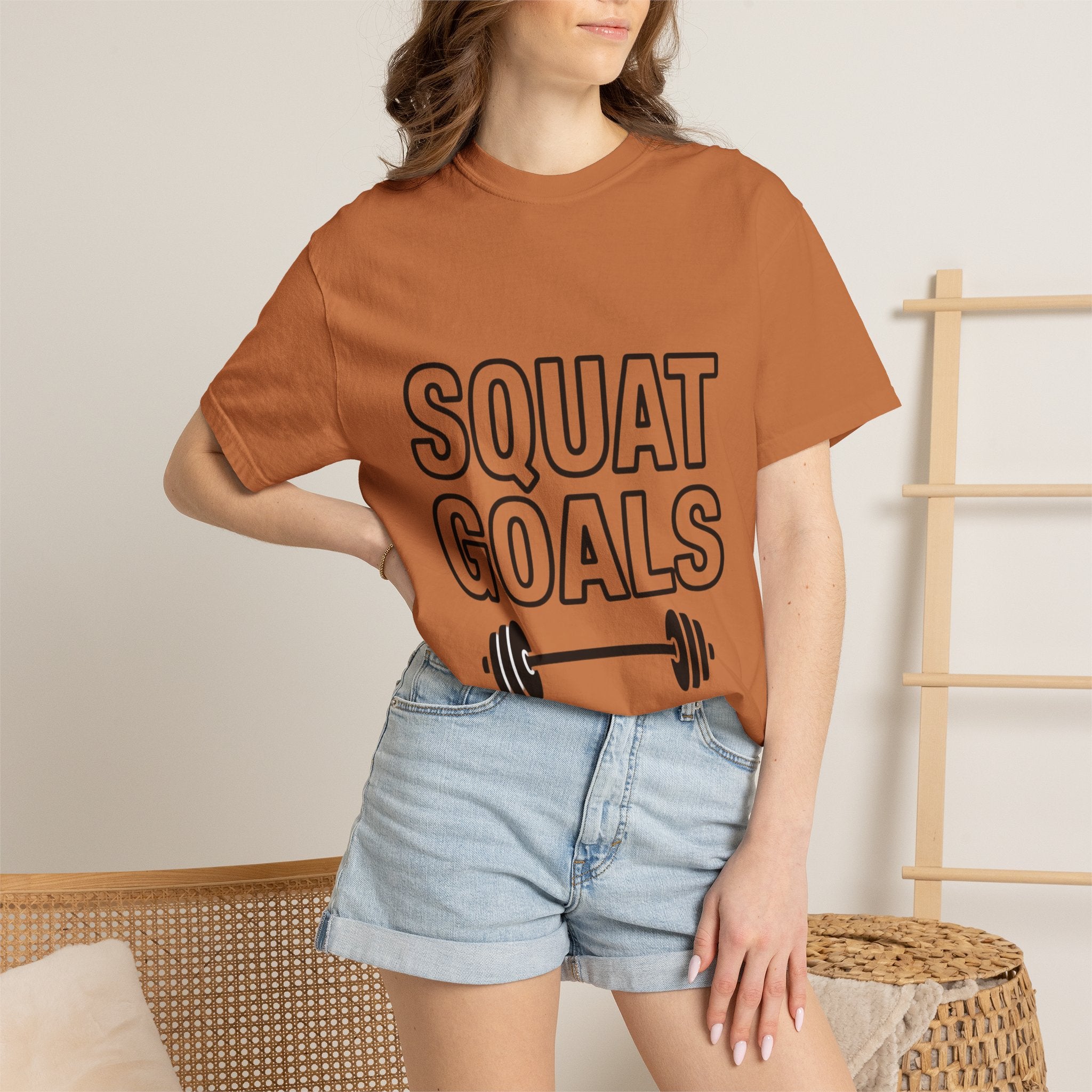 Squat Goals Shirt, Funny Gym T-Shirt, Barbell Workout Tee, Weightlifting Gift, Fitness Motivation Shirt, Squat Day Lover Gift