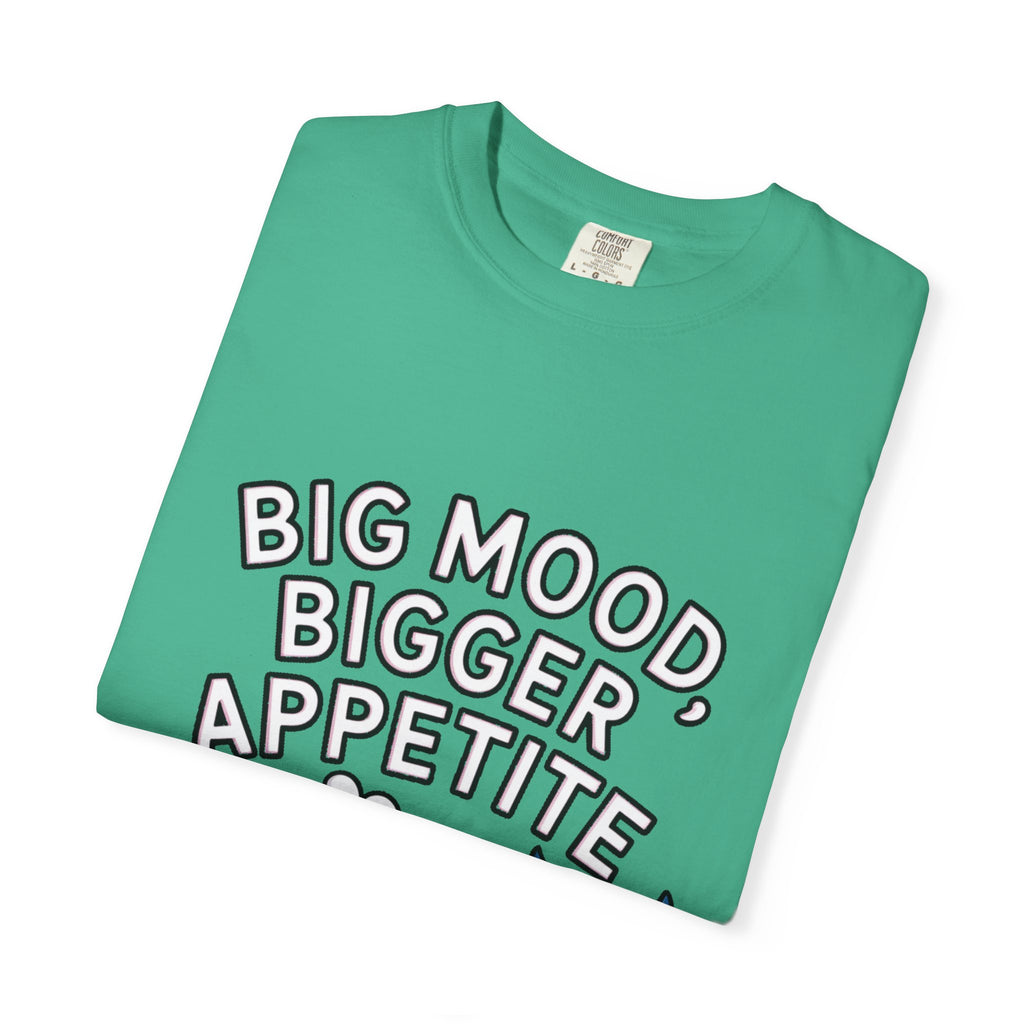 Funny Whale Shirt, Big Mood Bigger Appetite T-Shirt, Cute Snack Lover Tee, Foodie Gift for Whale Lovers