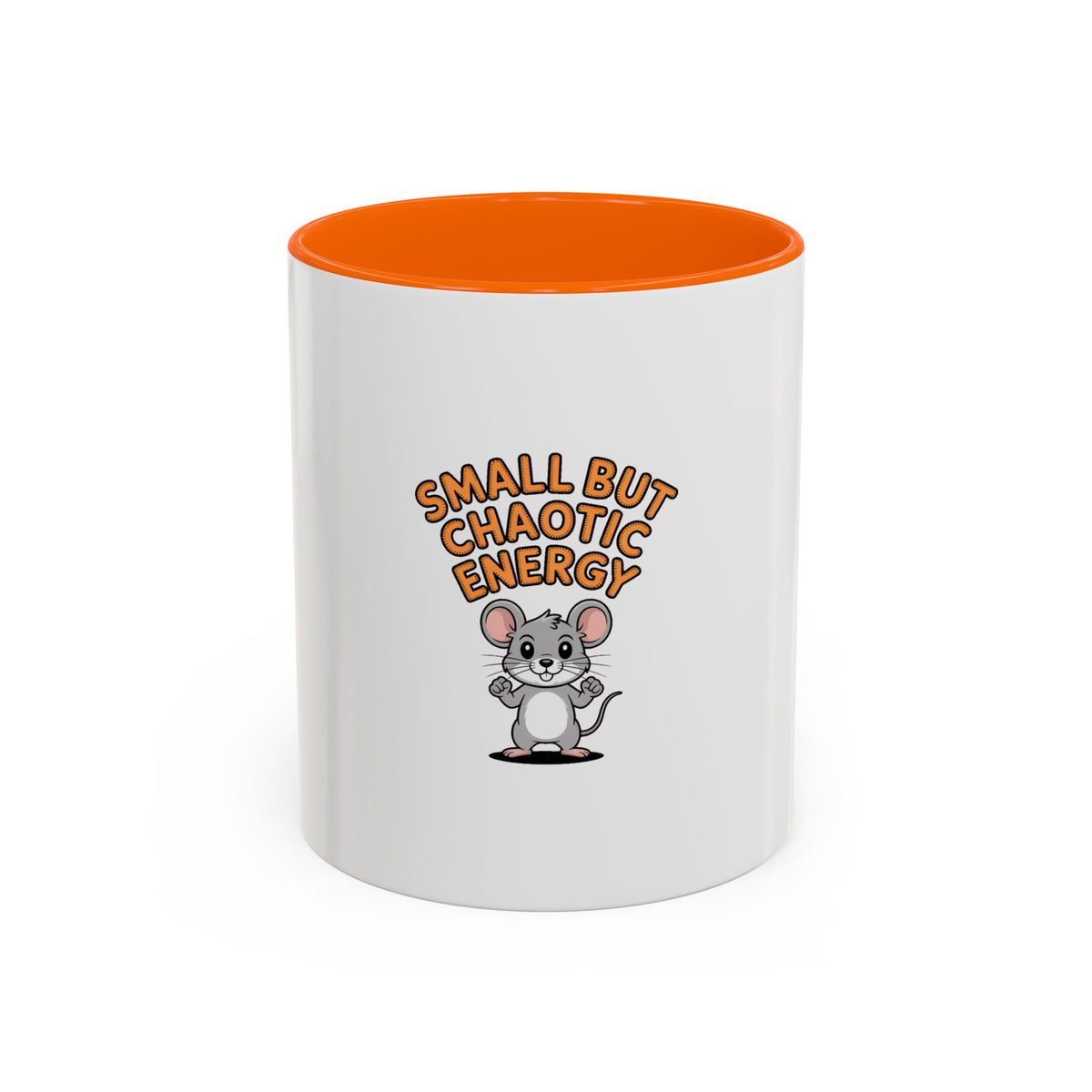 Small But Chaotic Energy Mug, Funny Mouse Coffee Mug, Cute Cartoon Mouse Gift, Sarcastic Mug for Coffee Lover, Chaotic Energy Cup