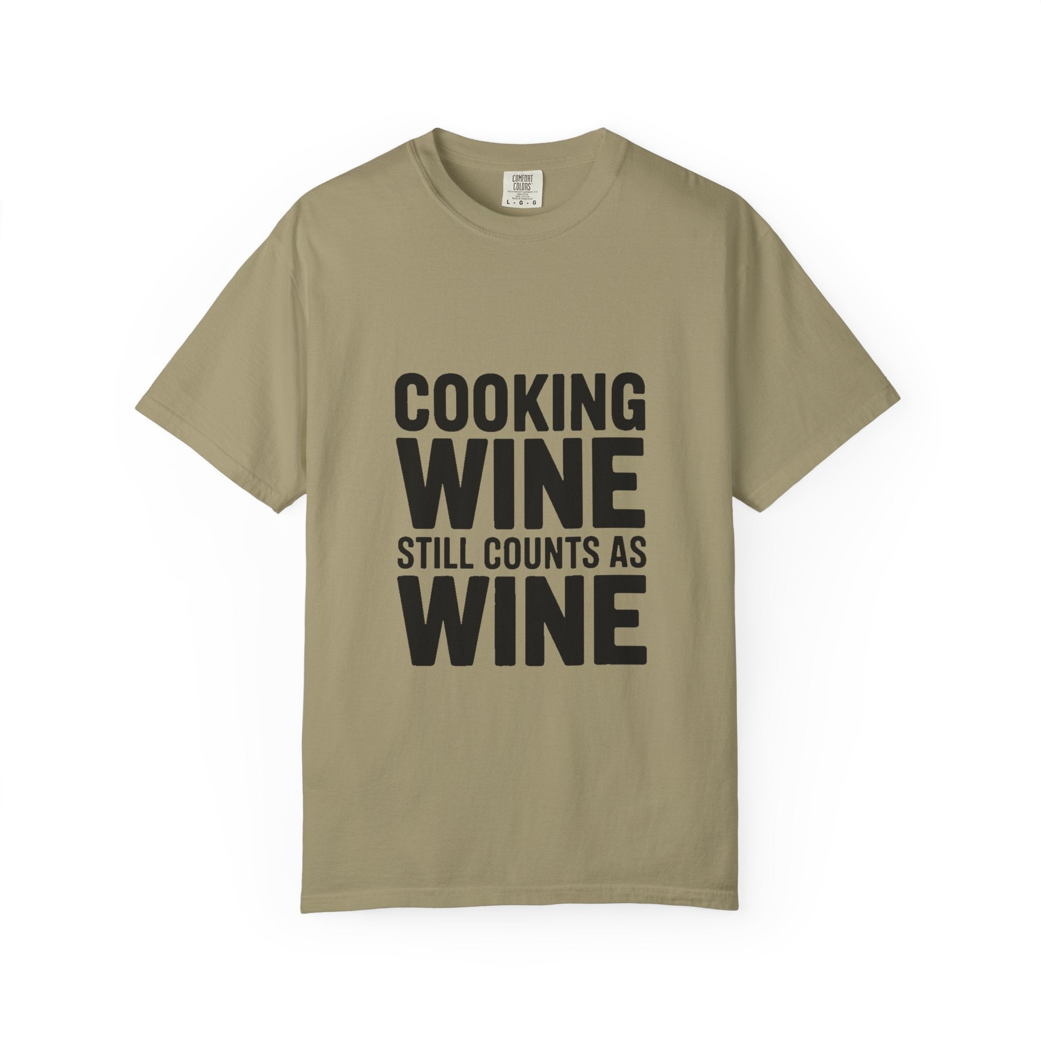 Cooking Wine Still Counts Shirt, Funny Wine Lover T-Shirt, Sarcastic Kitchen Quote Tee, Gift for Wine Drinkers