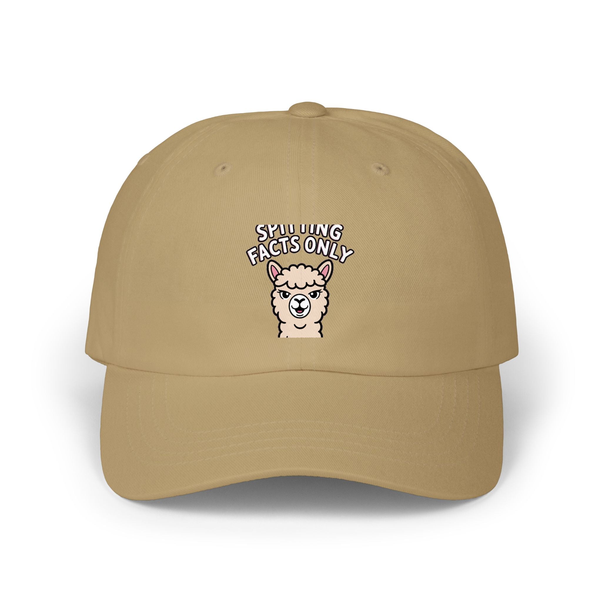 Alpaca Spitting Facts Dad Hat, Funny Alpaca Embroidered Cap, Sassy Animal Baseball Hat, Cute Alpaca Lover Gift, Unisex Dad Cap