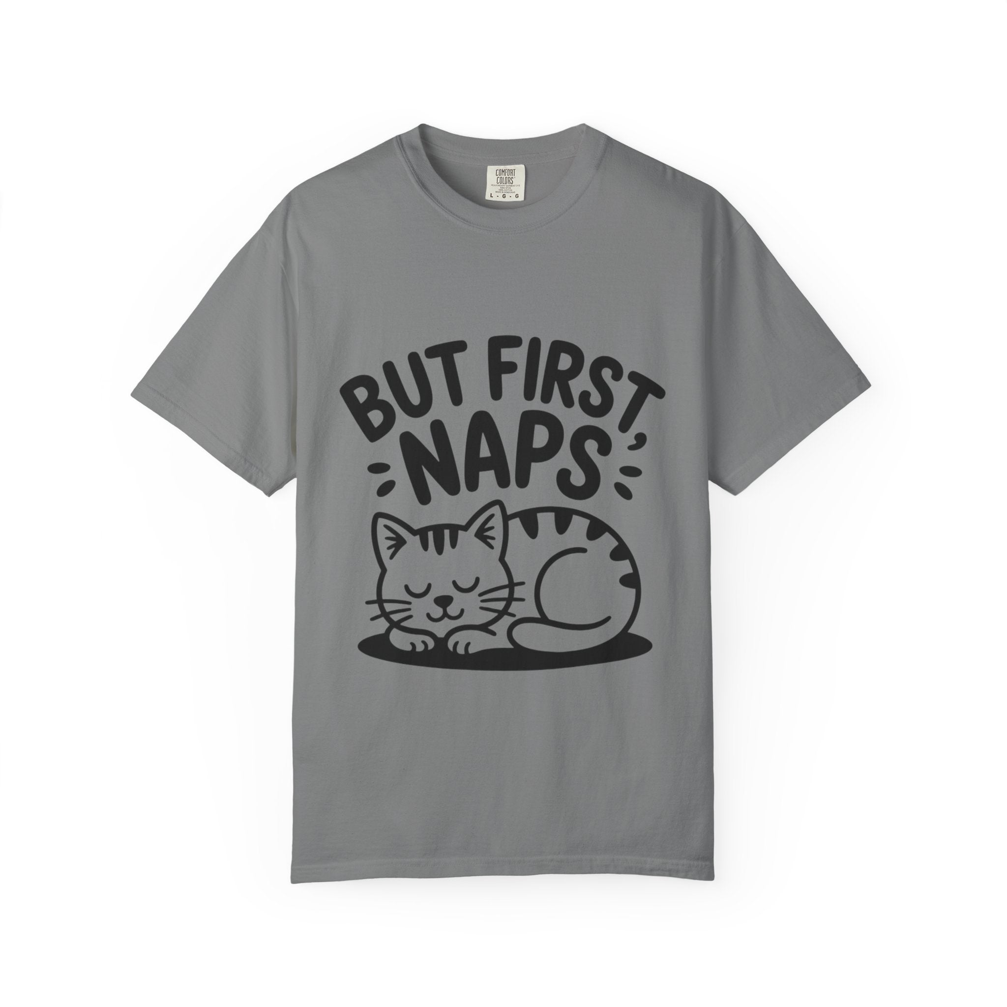 But First Naps Cat Shirt, Funny Sleepy Cat T-Shirt, Cute Napping Kitten Tee, Cat Lover Gift, Nap Lover Shirt
