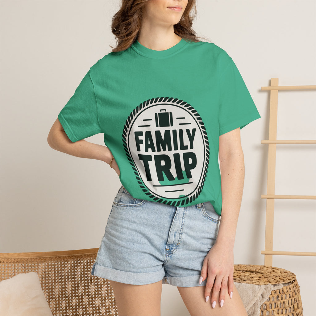 Coin Badge Family Trip T-Shirt