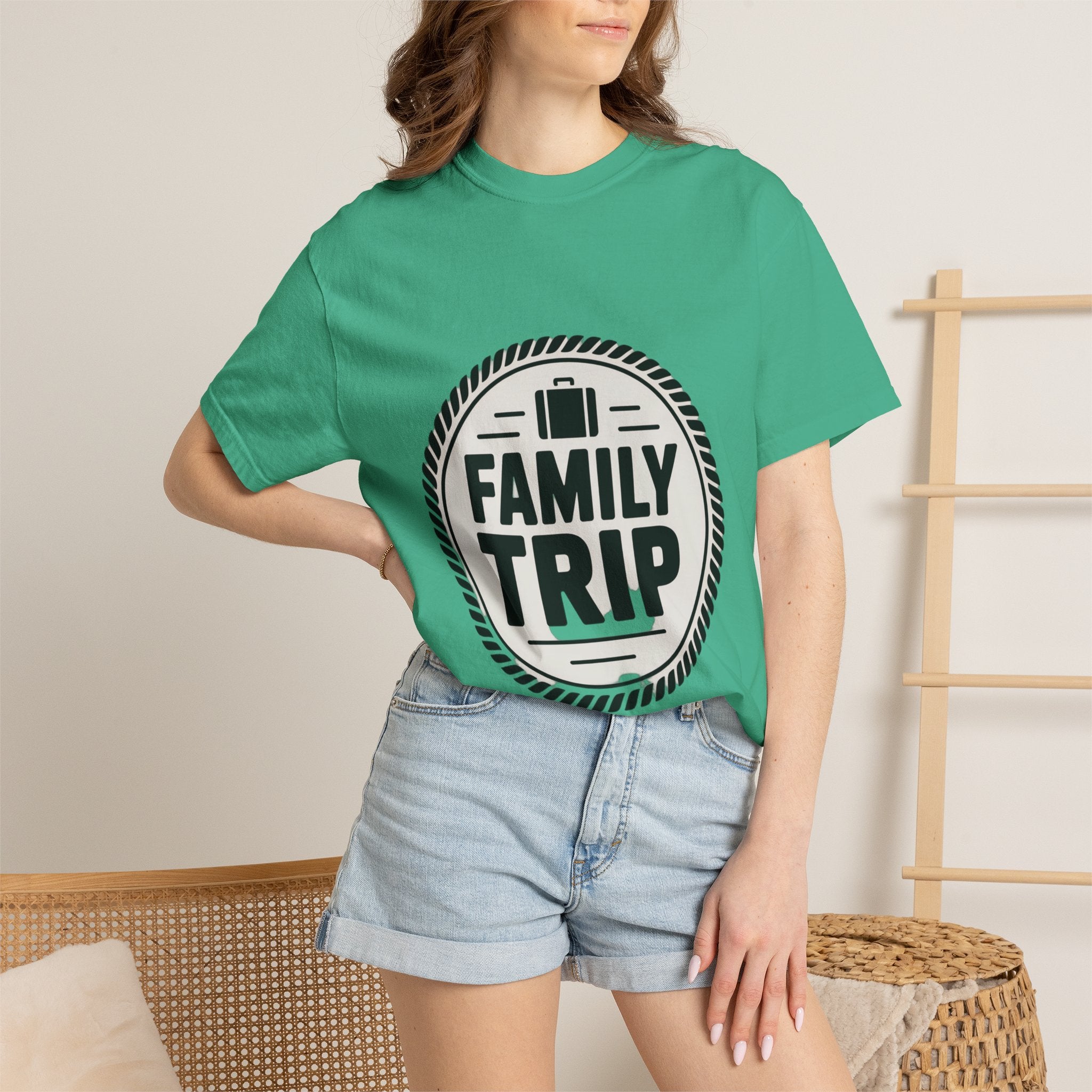 Coin Badge Family Trip T-Shirt