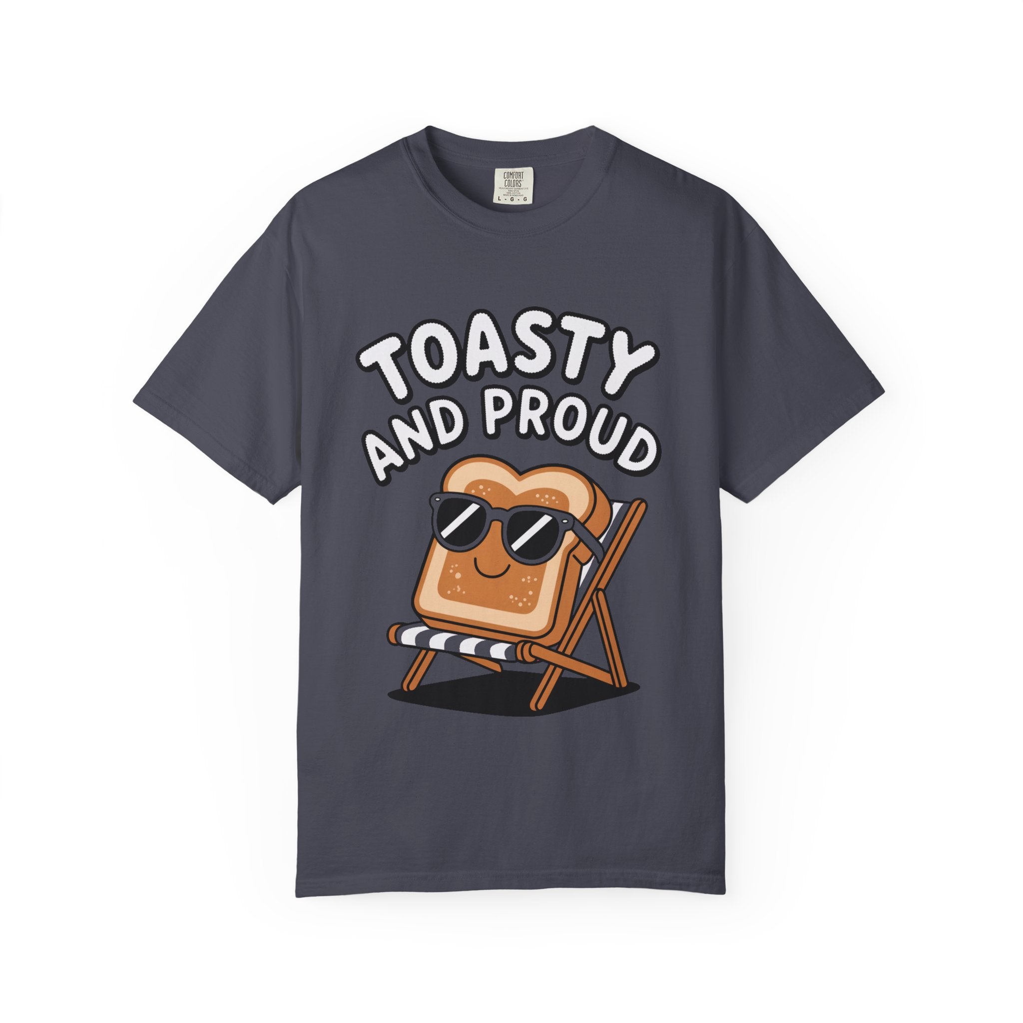 Toasty And Proud Bread Shirt, Funny Toast Sunglasses T-Shirt, Cute Beach Chair Bread Tee, Summer Vacation Gift