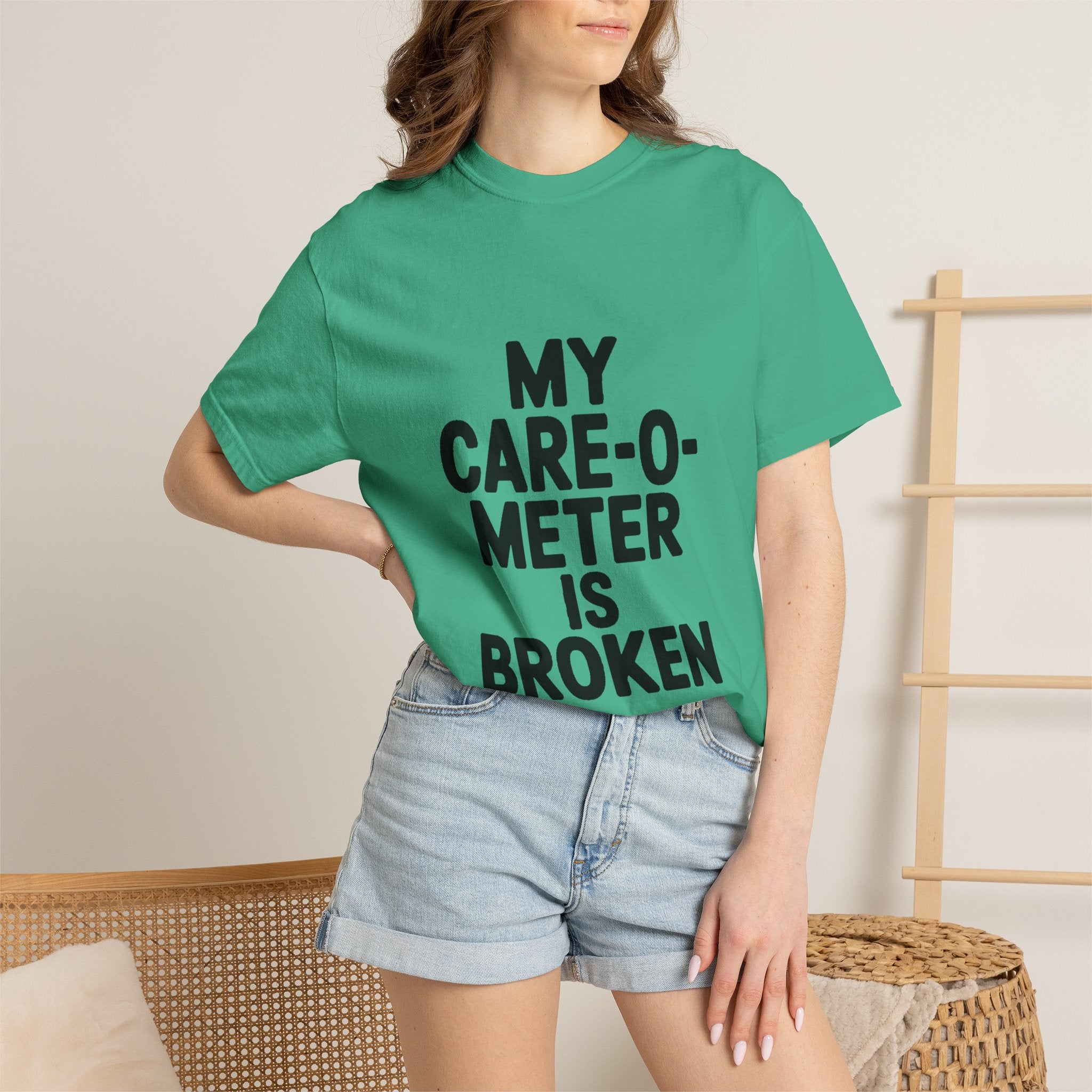 My Care-O-Meter Is Broken Shirt, Funny Sarcastic T-Shirt, Bold Typography Tee, Sarcastic Gift for Him Her, Deadpan Humor Shirt