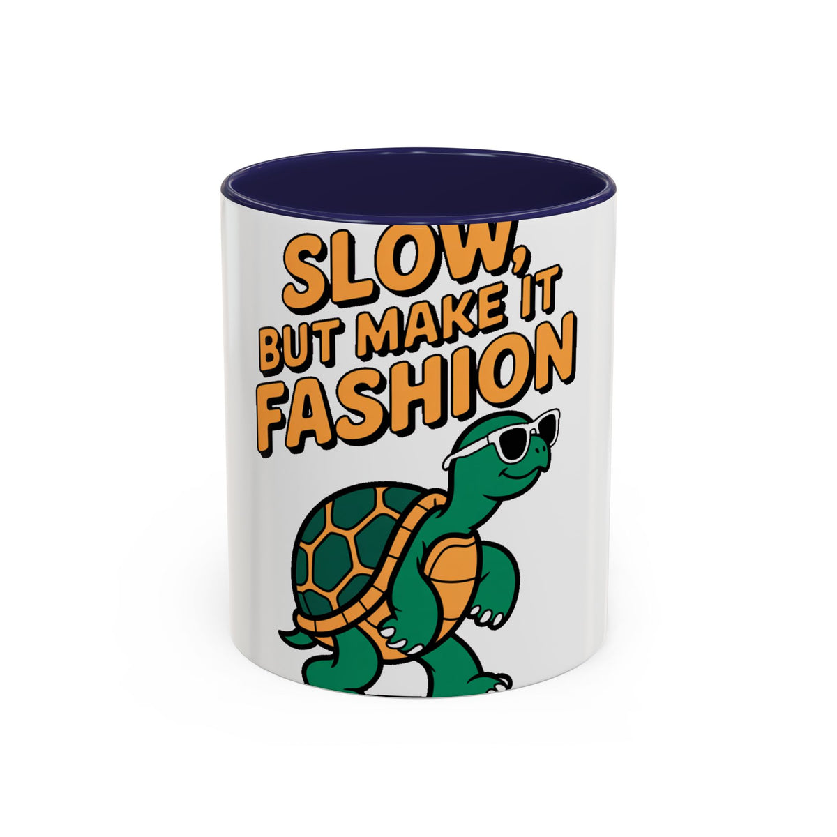 Slow But Fashion Turtle Mug, Funny Sunglasses Turtle Coffee Cup, Cute Turtle Lover Gift, Sassy Animal Mug for Coffee Tea Lovers