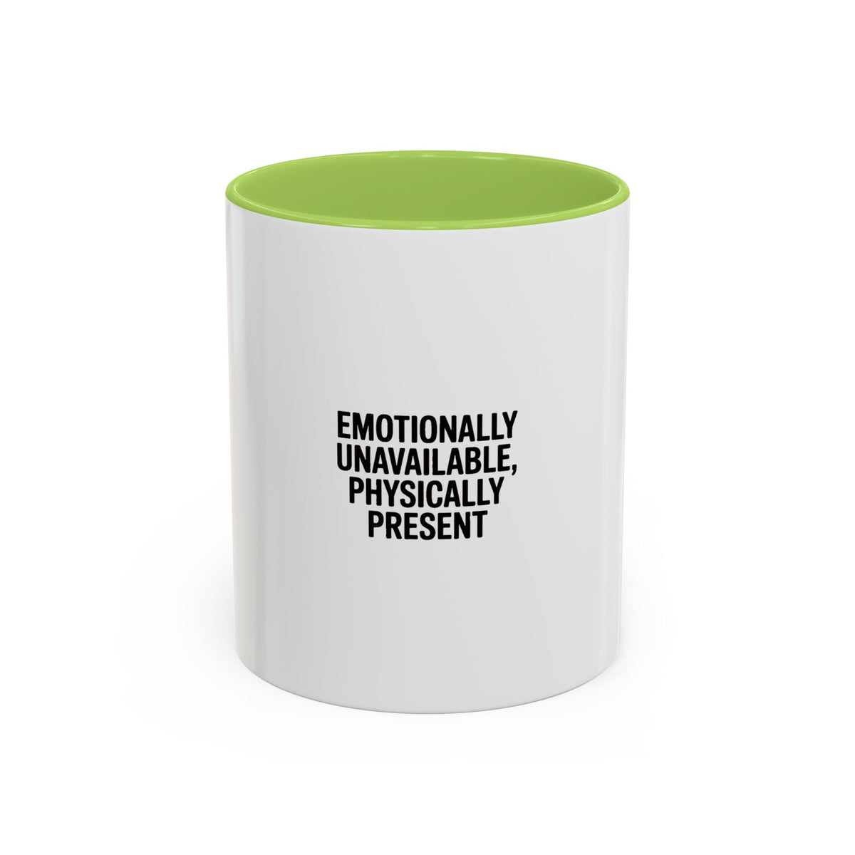 Emotionally Unavailable Physically Present Mug, Funny Sarcastic Coffee Mug, Bold Typography Mug, Sarcastic Gift for Him Her