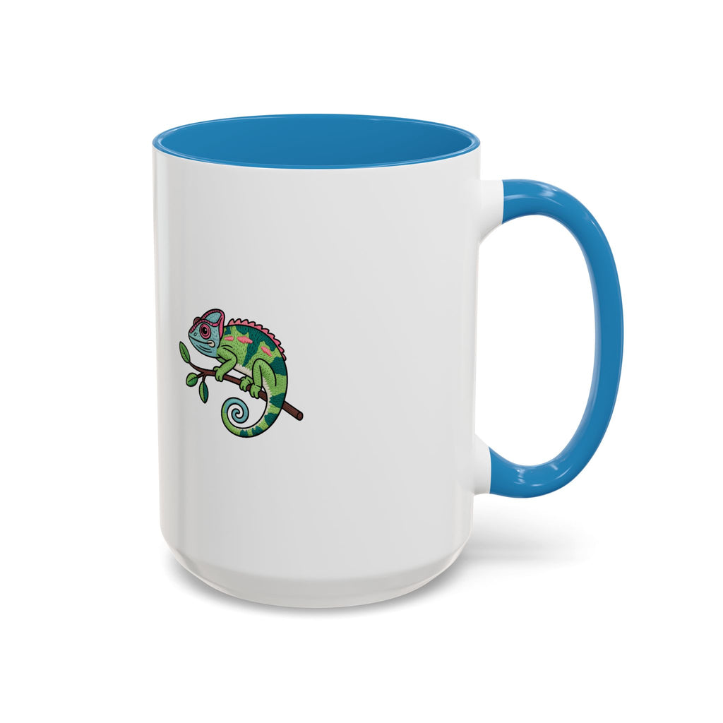 Cute Chameleon Mug, Cartoon Reptile Coffee Cup, Chameleon Lover Gift, Funny Lizard Ceramic Mug