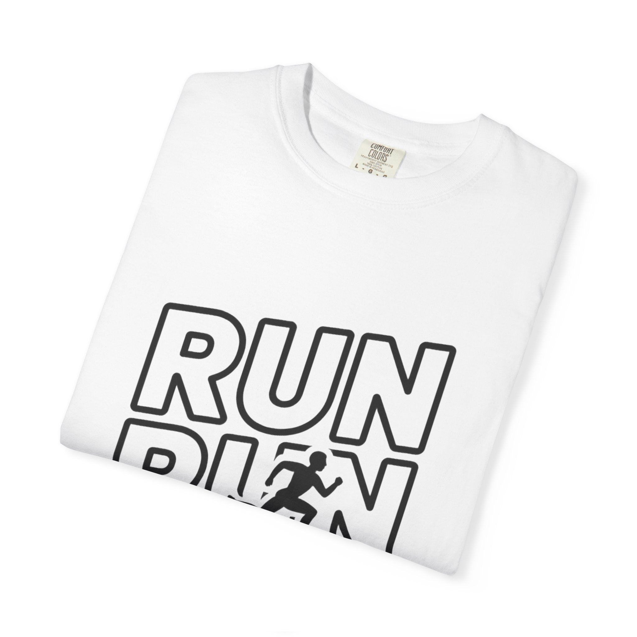Run Run Run Typography T-Shirt