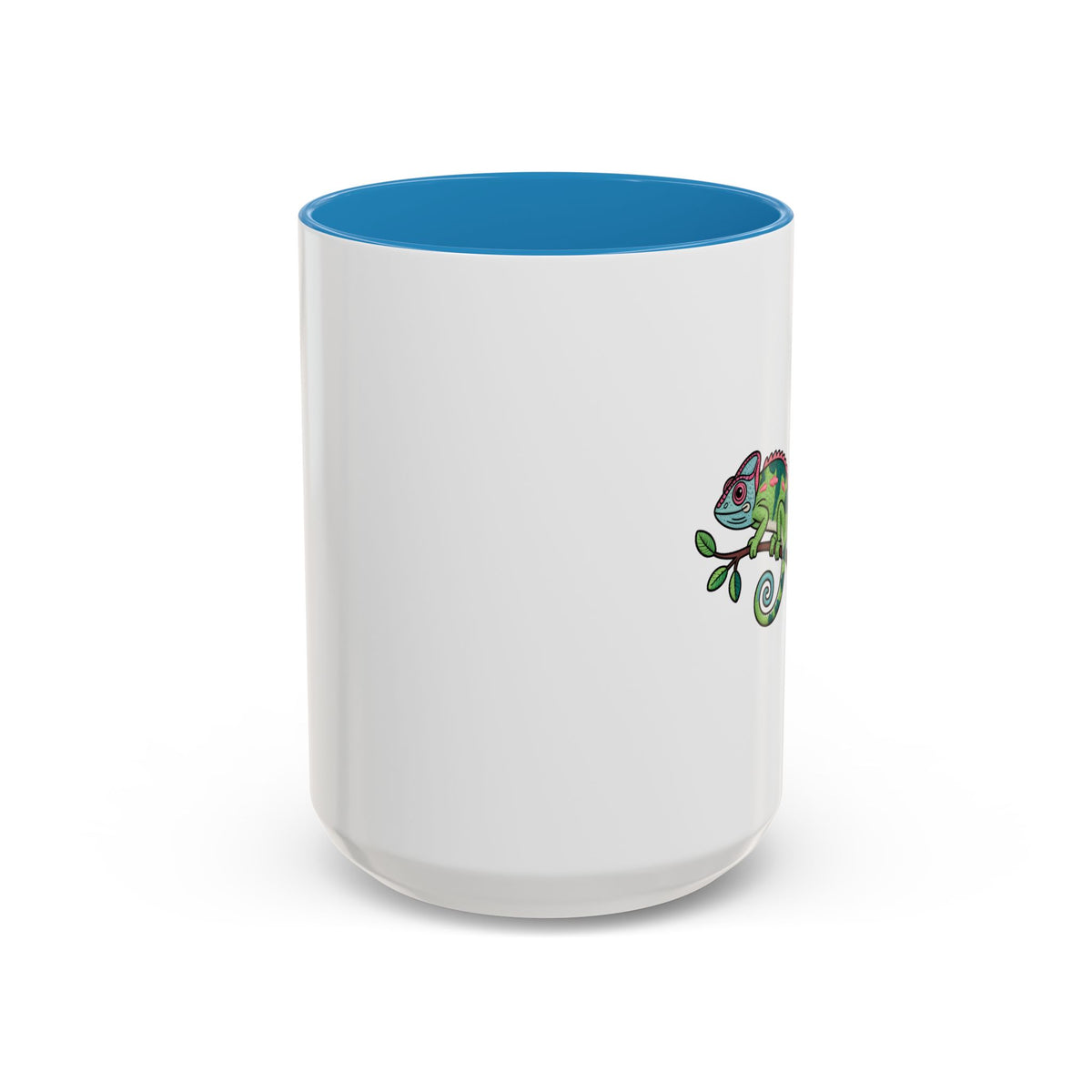 Cute Chameleon Mug, Cartoon Reptile Coffee Cup, Chameleon Lover Gift, Funny Lizard Ceramic Mug