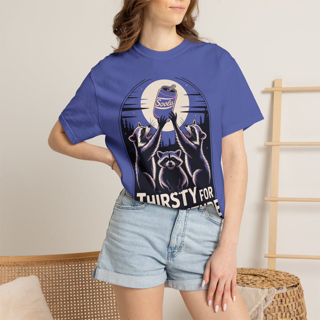 Thirsty For Adventure Raccoons Shirt, Funny Vintage Raccoon T-Shirt, Retro Soda Poster Tee, Camping Gift