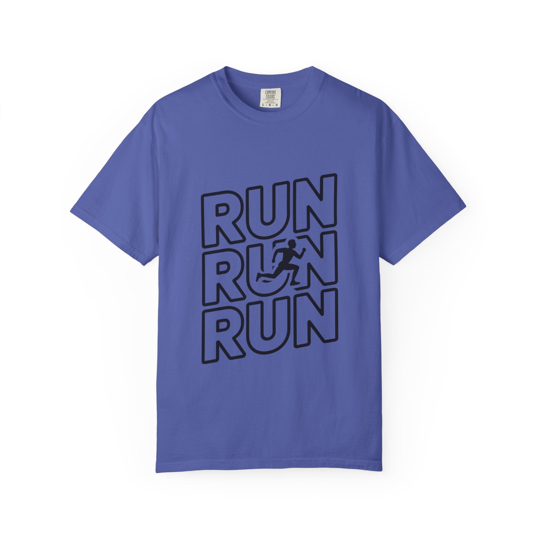 Run Run Run Typography T-Shirt