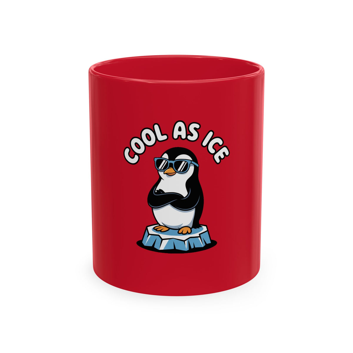 Cool As Ice Penguin Mug, Funny Penguin Coffee Mug, Cute Sunglasses Penguin Gift, Cool Animal Ceramic Mug for Coffee Lovers