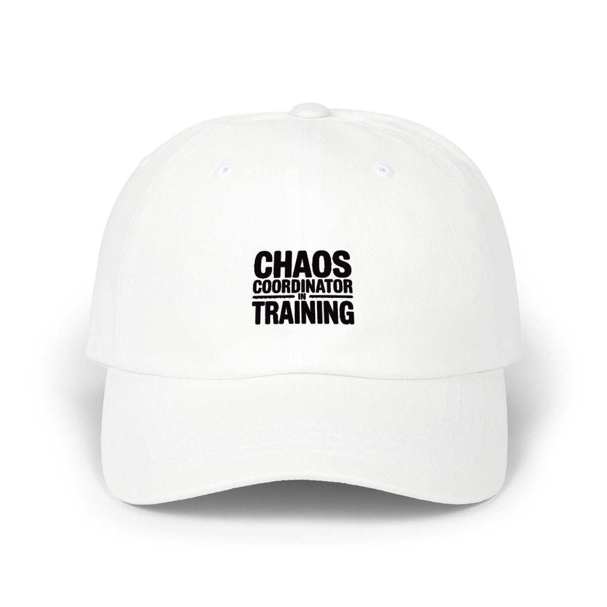 Chaos Coordinator In Training Dad Cap, Funny Embroidered Hat, Mom Life Cap, Sarcastic Gift for Parents, Unstructured Baseball Cap