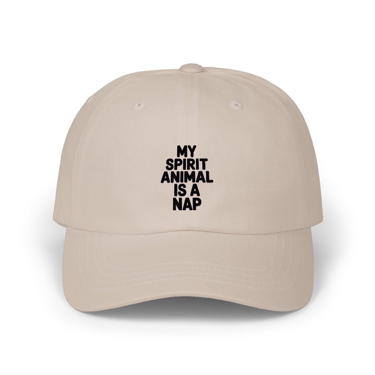 My Spirit Animal Is A Nap Dad Hat, Funny Embroidered Cap, Nap Lover Gift, Lazy Day Baseball Cap, Sarcastic Quote Unstructured Hat