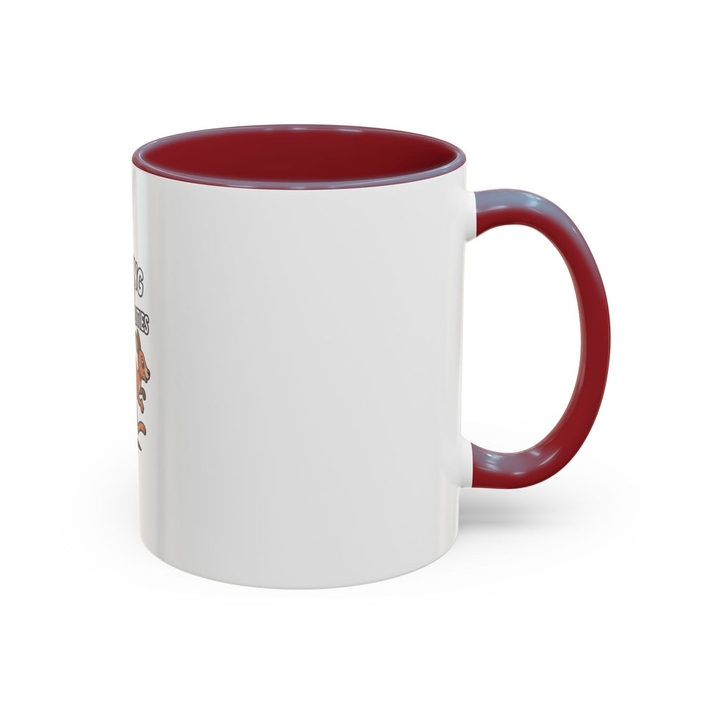 Running From My Responsibilities Mug, Funny Kangaroo Coffee Mug, Cute Cartoon Animal Gift, Sarcastic Adulting Mug for Procrastinators
