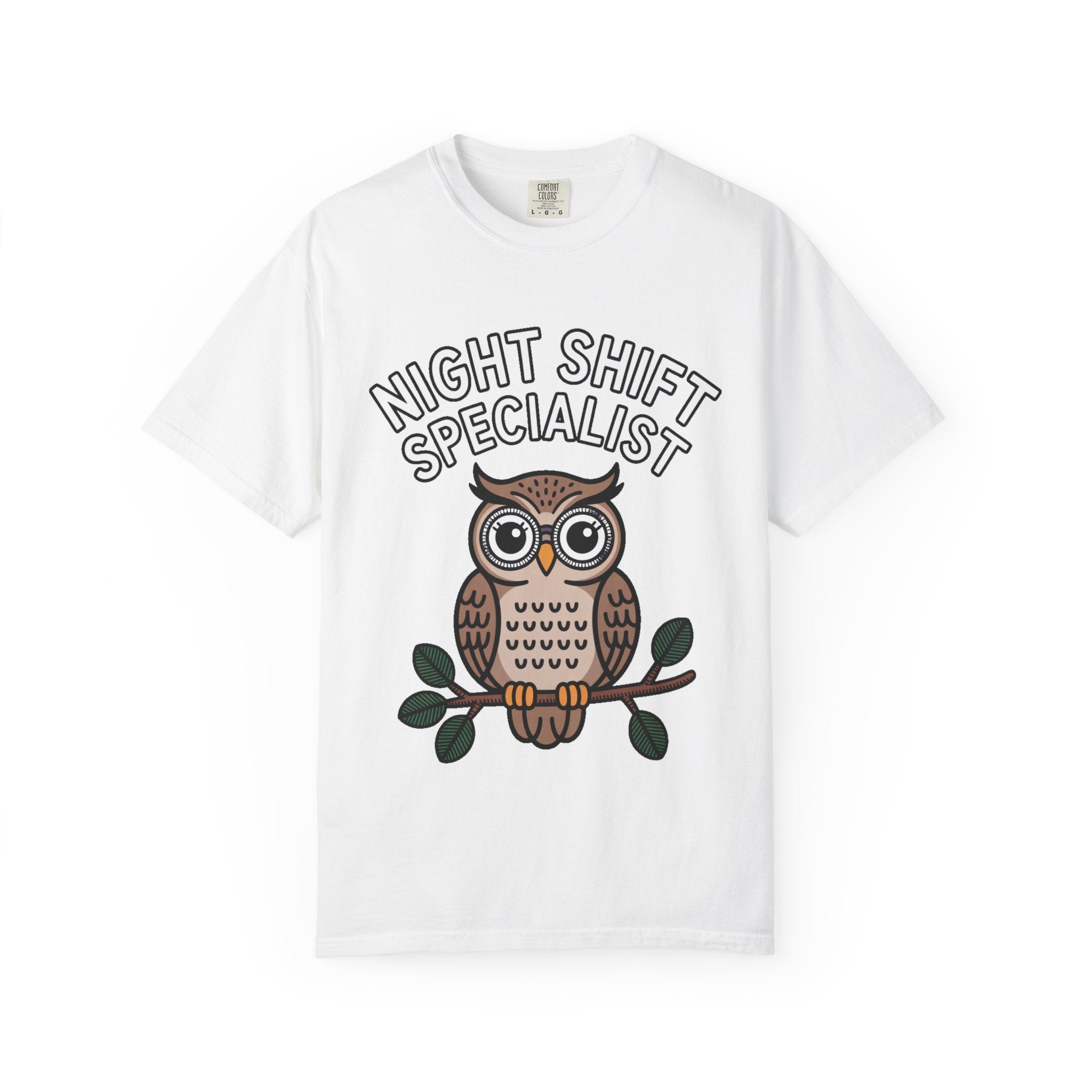 Night Shift Owl Shirt, Funny Night Shift Specialist T-Shirt, Cute Owl With Glasses Tee, Nurse Gift, Night Owl Lover Gift