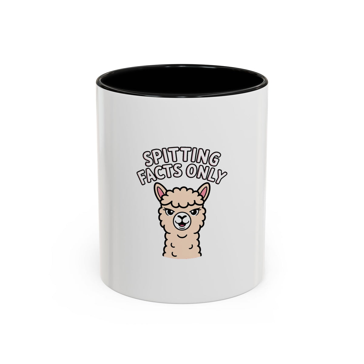 Funny Alpaca Mug, Spitting Facts Only Coffee Mug, Sassy Alpaca Gift, Cute Cartoon Animal Mug, Funny Coffee Cup Gift For Her