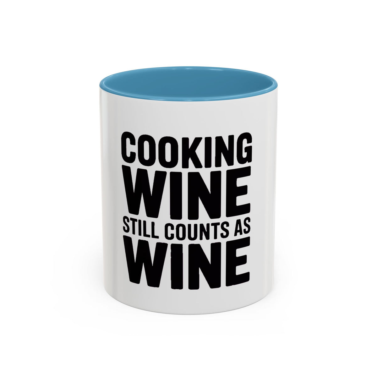 Cooking Wine Still Counts Mug, Funny Wine Lover Gift, Sarcastic Kitchen Mug, Bold Typography Coffee Cup, Gift for Wine Mom