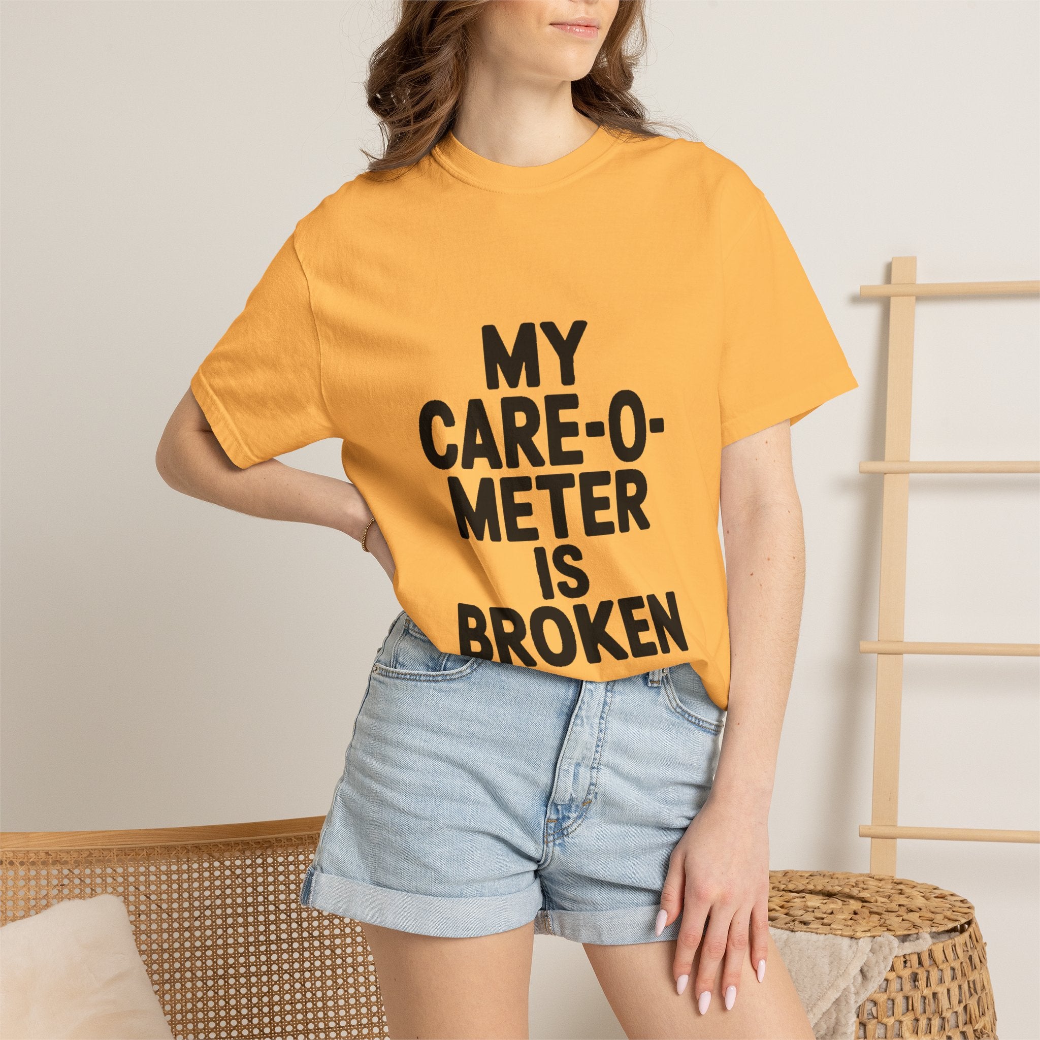 My Care-O-Meter Is Broken Shirt, Funny Sarcastic T-Shirt, Bold Typography Tee, Sarcastic Gift for Him Her, Deadpan Humor Shirt