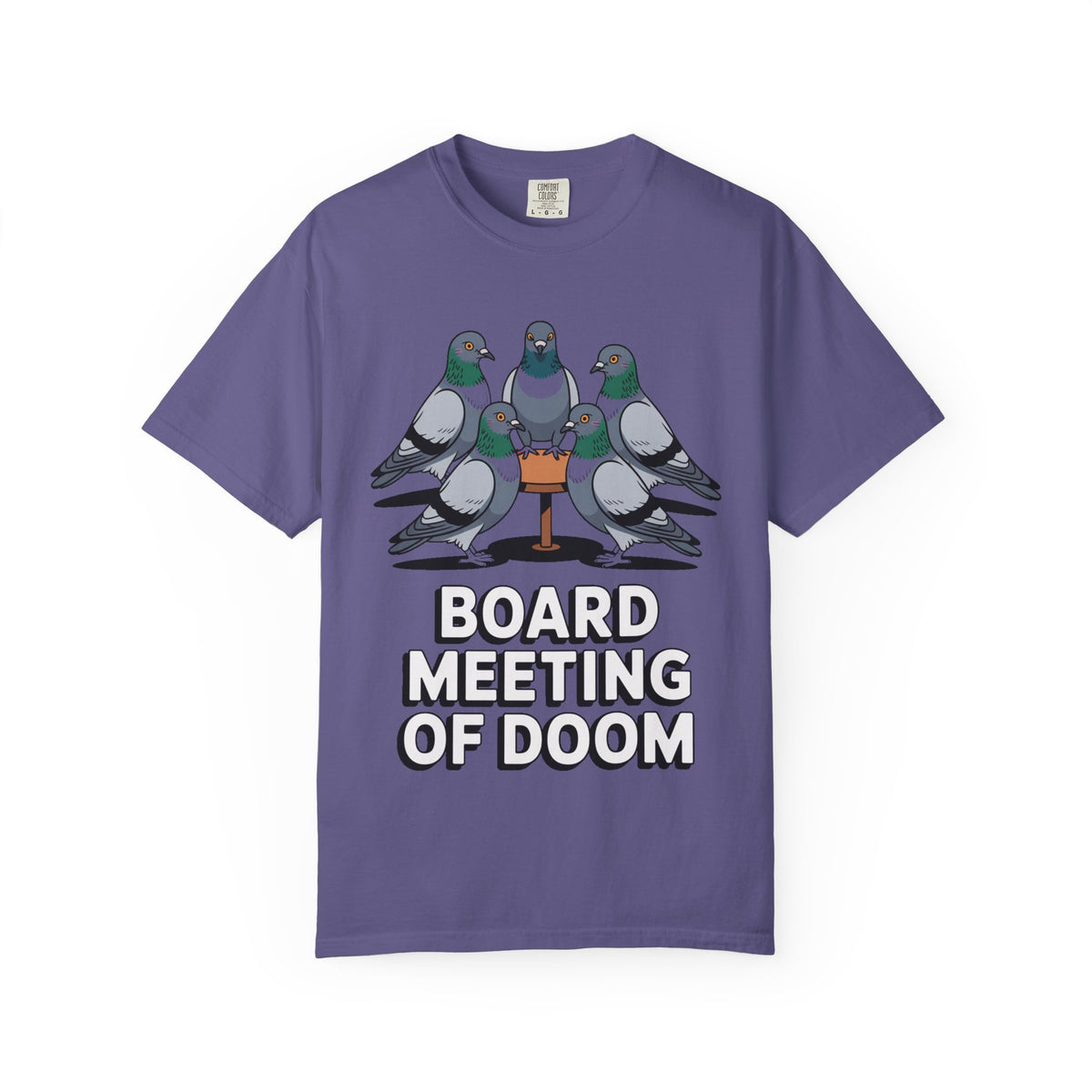 Funny Pigeon Shirt, Board Meeting Of Doom T-Shirt, Office Bird Gift, Funny Coworker Shirt, Sarcastic Work Meme Tee