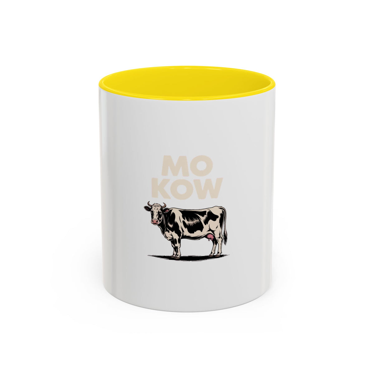 Funny Cow Mug, Mo Kow Absurd Meme Mug, Deadpan Farm Animal Coffee Cup, Weird Cow Lover Gift, Funny Sarcastic Mug