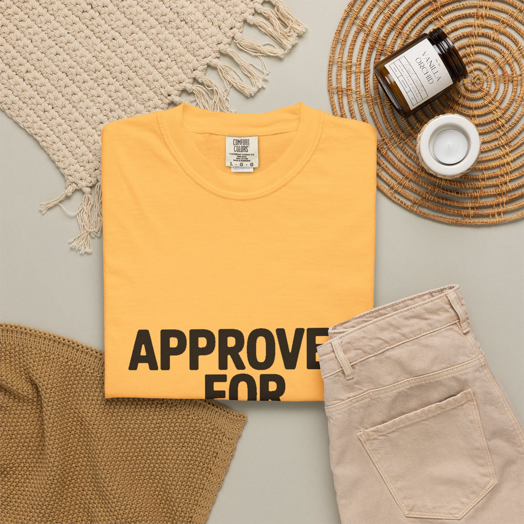 Approved For Chaos Only Shirt, Funny Bold Typography T-Shirt, Sarcastic Quote Tee, Chaotic Energy Shirt Gift