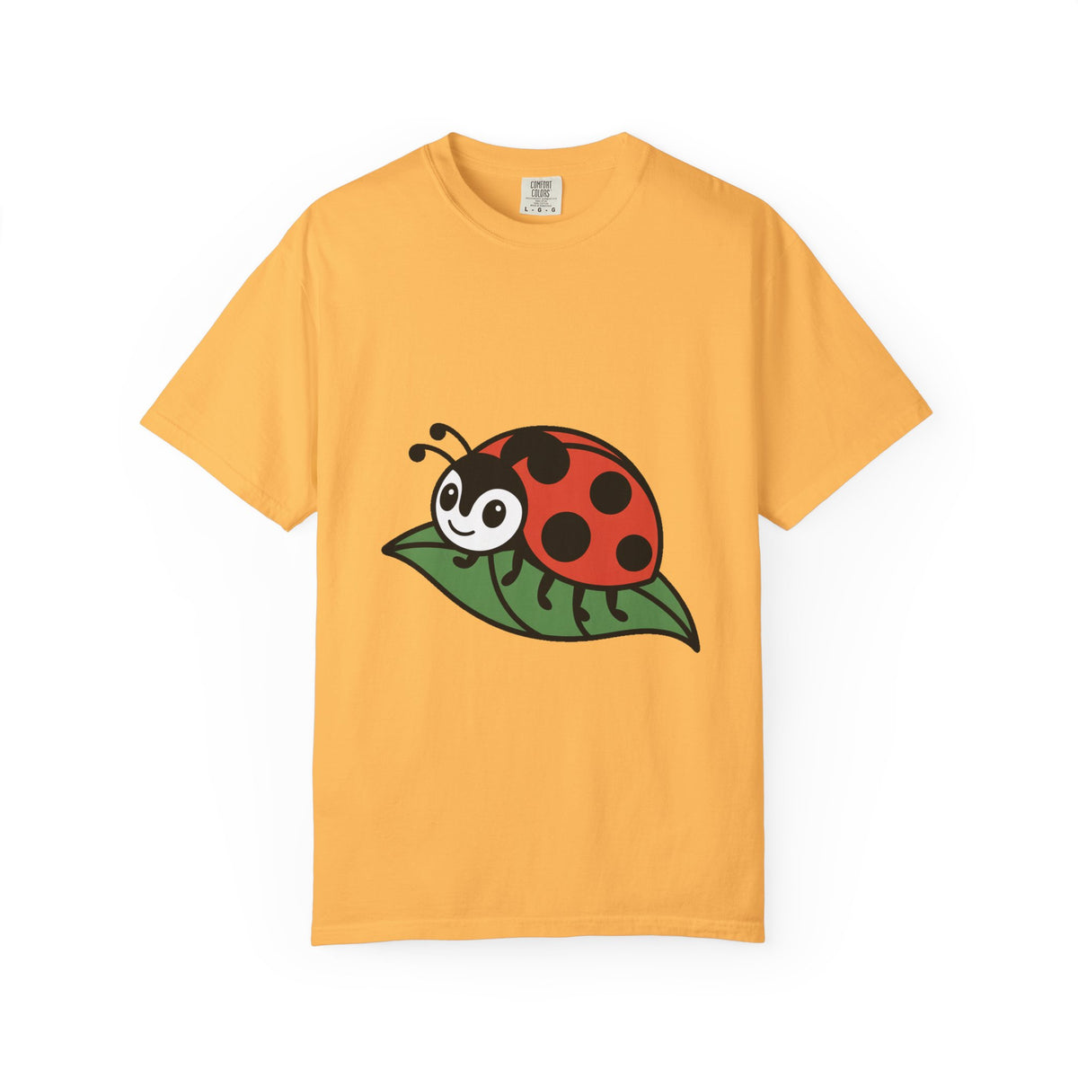 Cute Ladybug T-Shirt, Ladybug On A Leaf Shirt, Garden Bug Lover Gift, Nature Insect Graphic Tee, Kids Ladybug Shirt