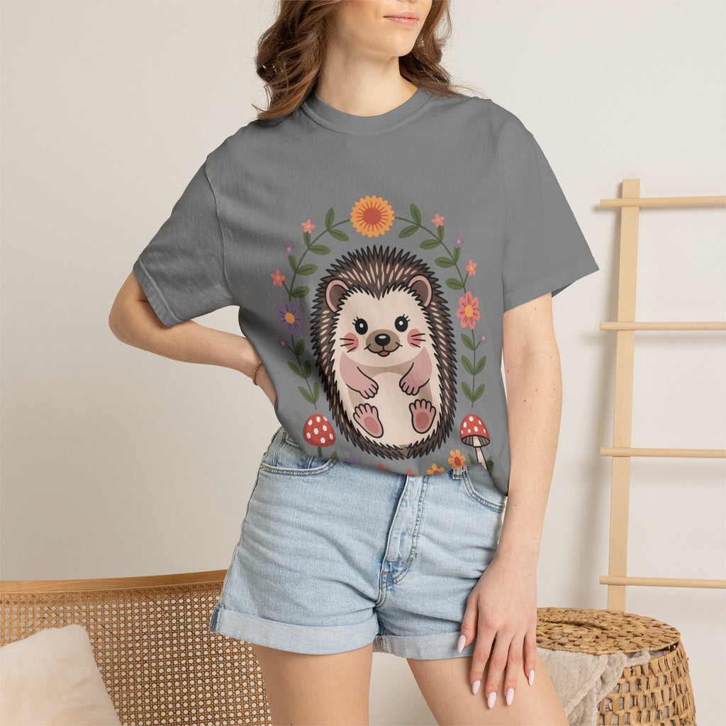 Floral Hedgehog T-Shirt