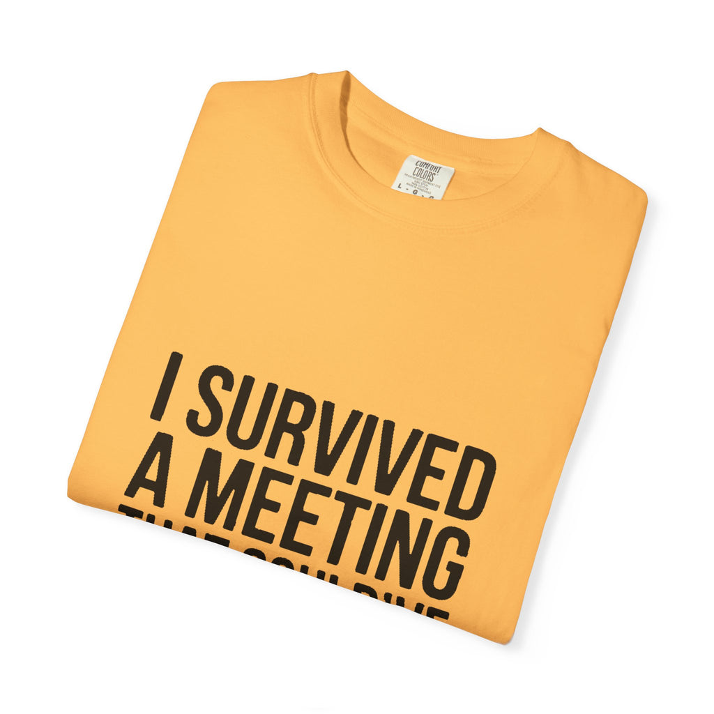 I Survived A Meeting That Could've Been An Email Shirt, Funny Office T-Shirt, Sarcastic Coworker Gift, Corporate Humor Tee