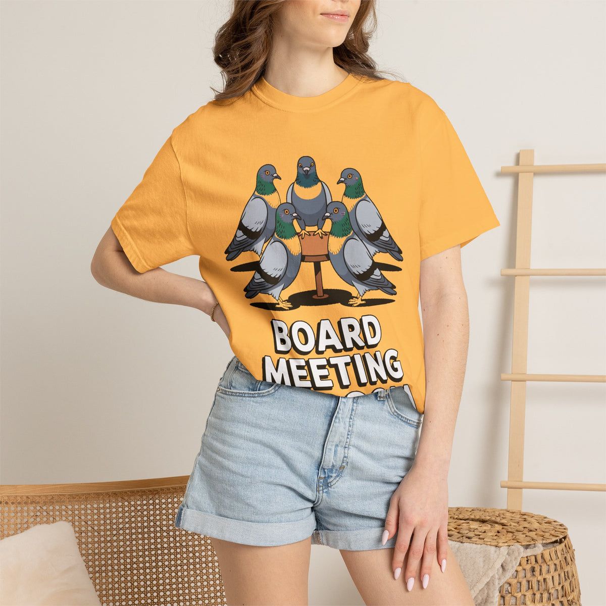 Funny Pigeon Shirt, Board Meeting Of Doom T-Shirt, Office Bird Gift, Funny Coworker Shirt, Sarcastic Work Meme Tee