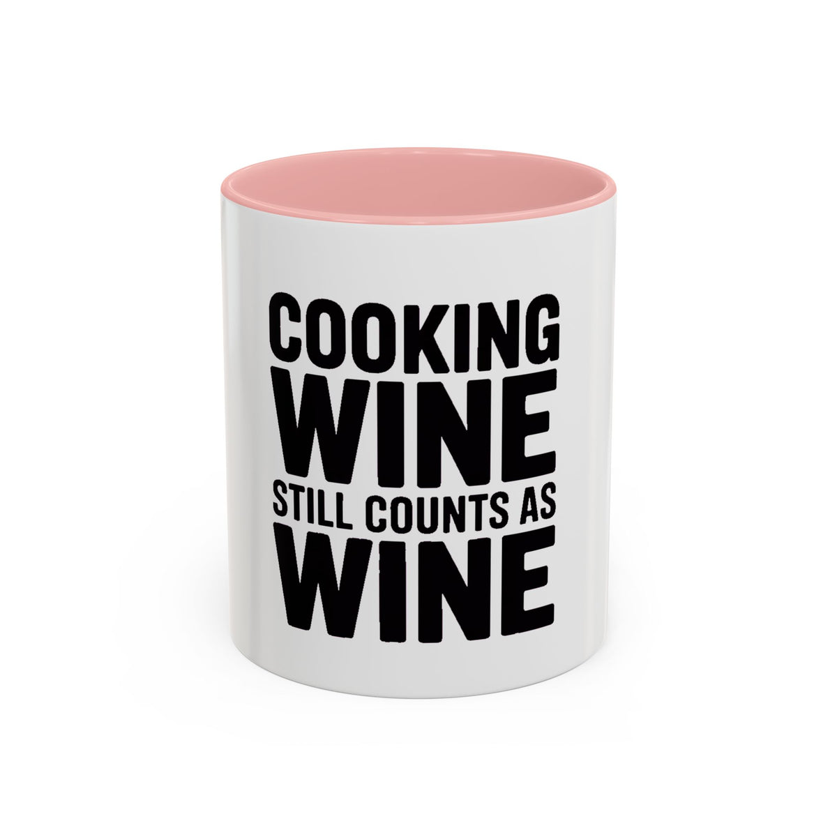 Cooking Wine Still Counts Mug, Funny Wine Lover Gift, Sarcastic Kitchen Mug, Bold Typography Coffee Cup, Gift for Wine Mom