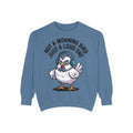 Funny Chicken Sweatshirt, Not A Morning Bird Just A Loud One Crewneck, Grumpy Chicken Sweatshirt Gift