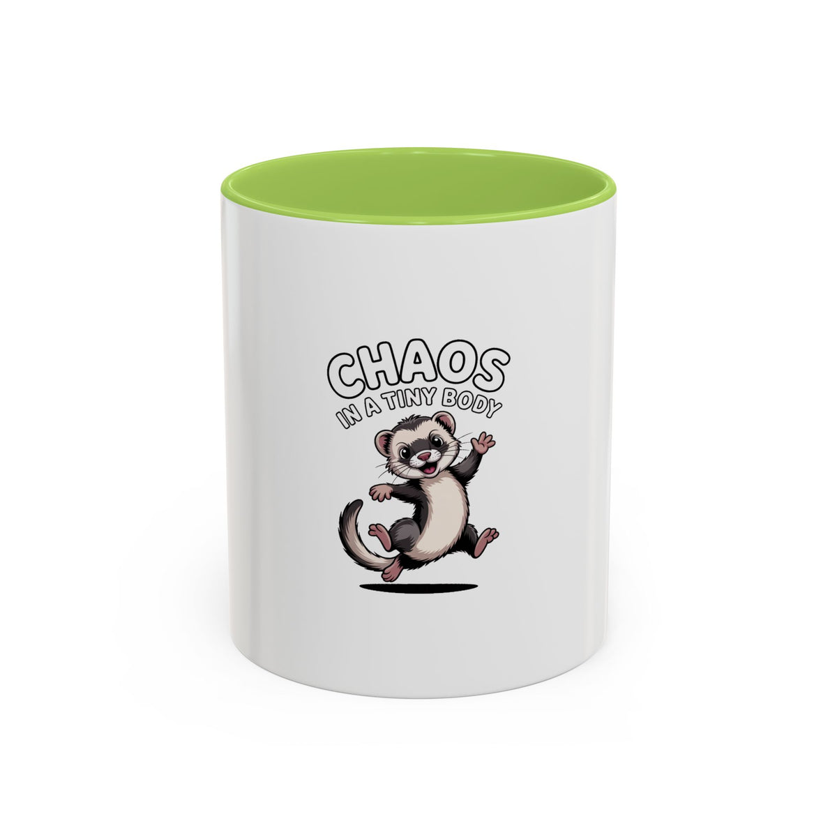 Funny Ferret Mug, Chaos In A Tiny Body Mug, Cute Ferret Lover Gift, Ferret Owner Coffee Cup, Funny Pet Mug Gift