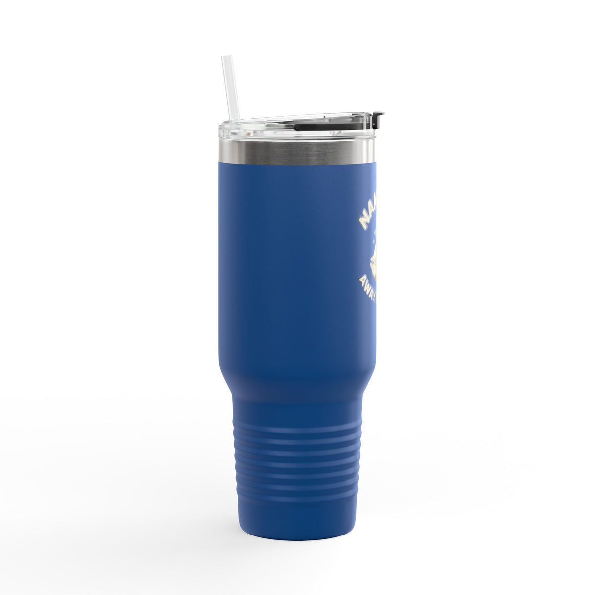 40oz Insulated Travel Mug — "Namaste Away From Me" Yoga Duck Stainless Tumbler