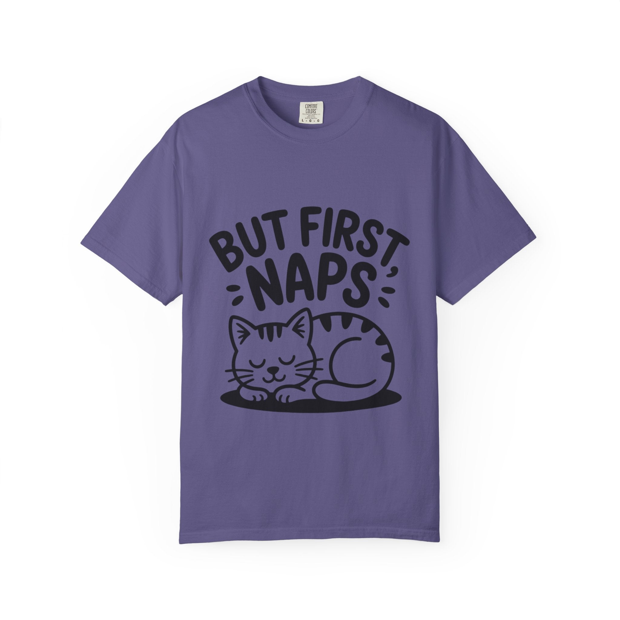 But First Naps Cat Shirt, Funny Sleepy Cat T-Shirt, Cute Napping Kitten Tee, Cat Lover Gift, Nap Lover Shirt