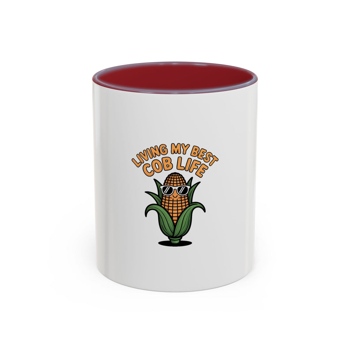 Funny Corn Mug, Living My Best Cob Life Coffee Mug, Cute Vegetable Pun Mug, Corn Lover Gift, Funny Kitchen Cup, Foodie Gift Idea