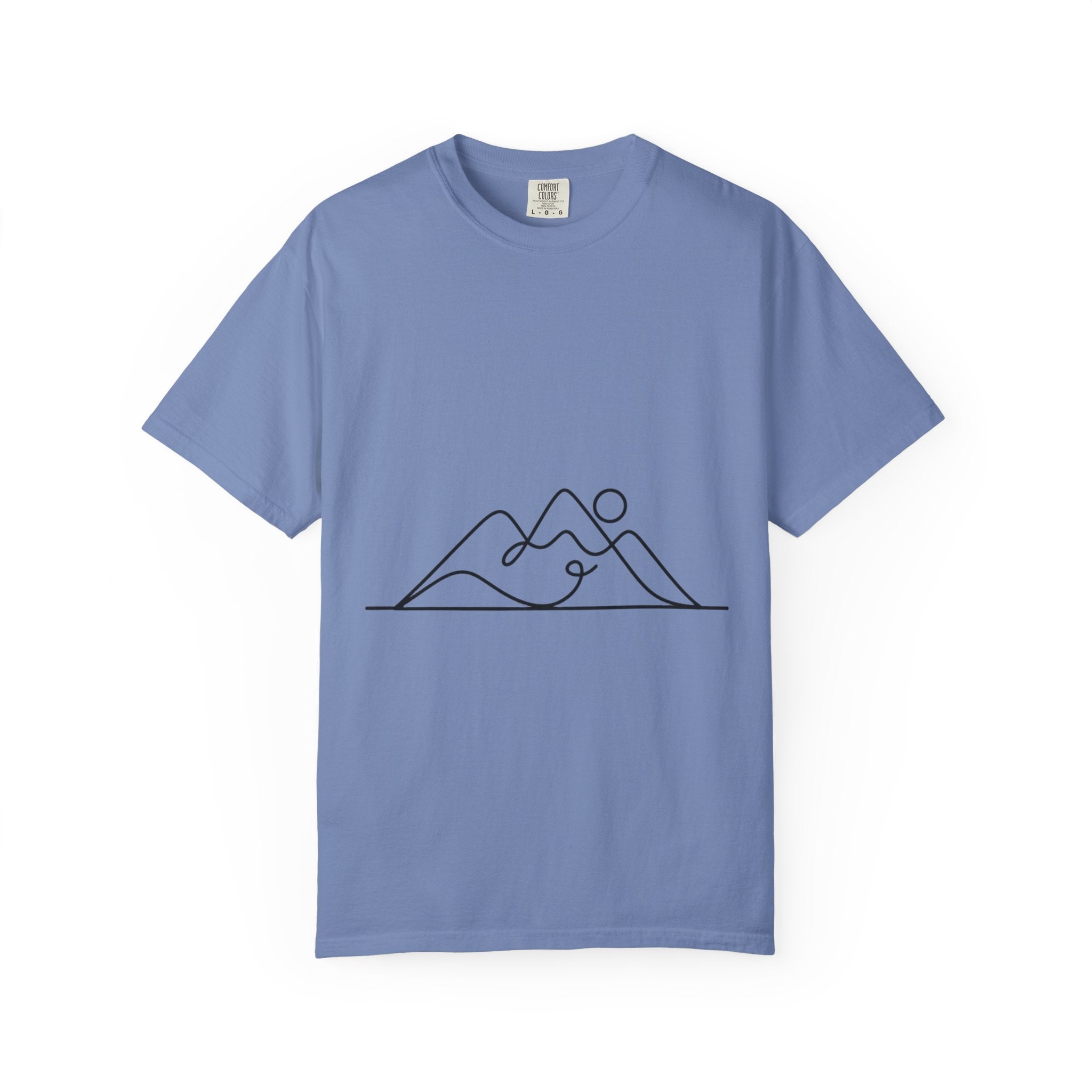 Line Art Mountain Range T-Shirt