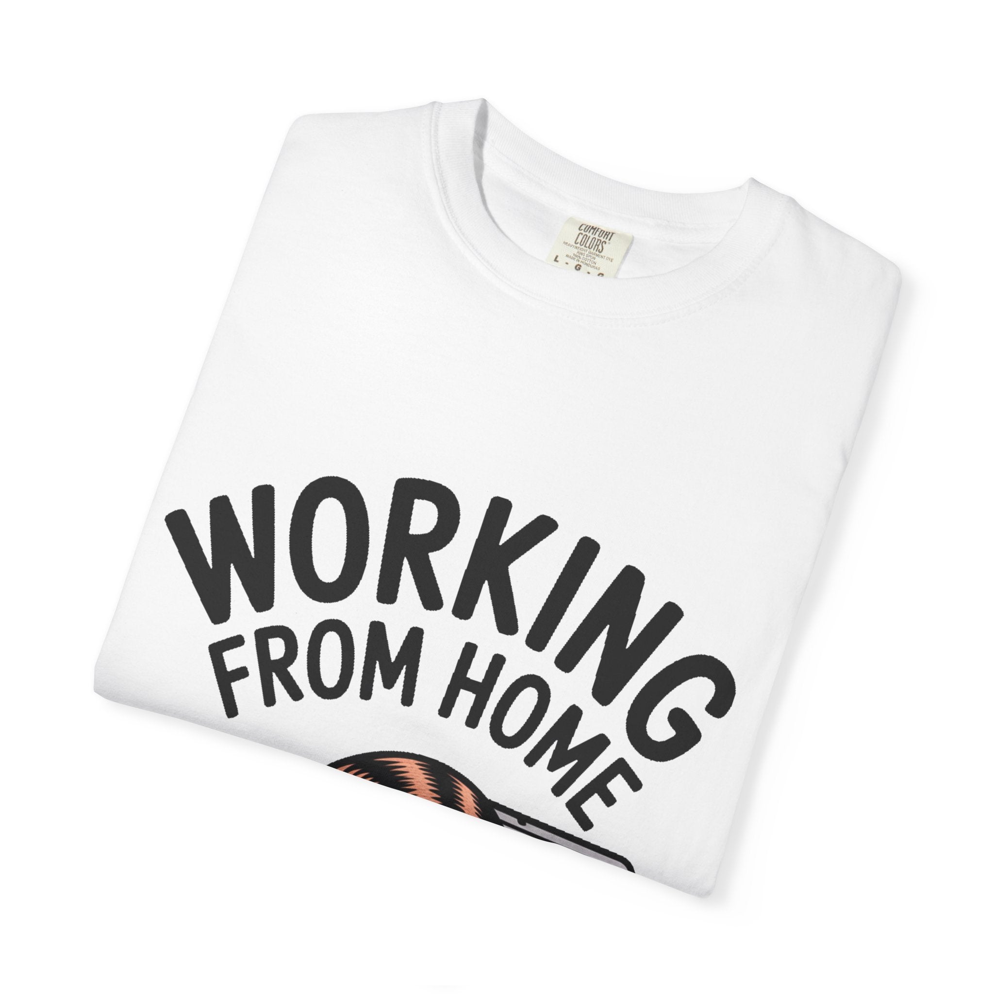 Working From Home Cat Shirt, Funny Cat Lover T-Shirt, Cute Cat Keyboard Tee, Remote Work Gift, WFH Cat Lover Graphic Shirt