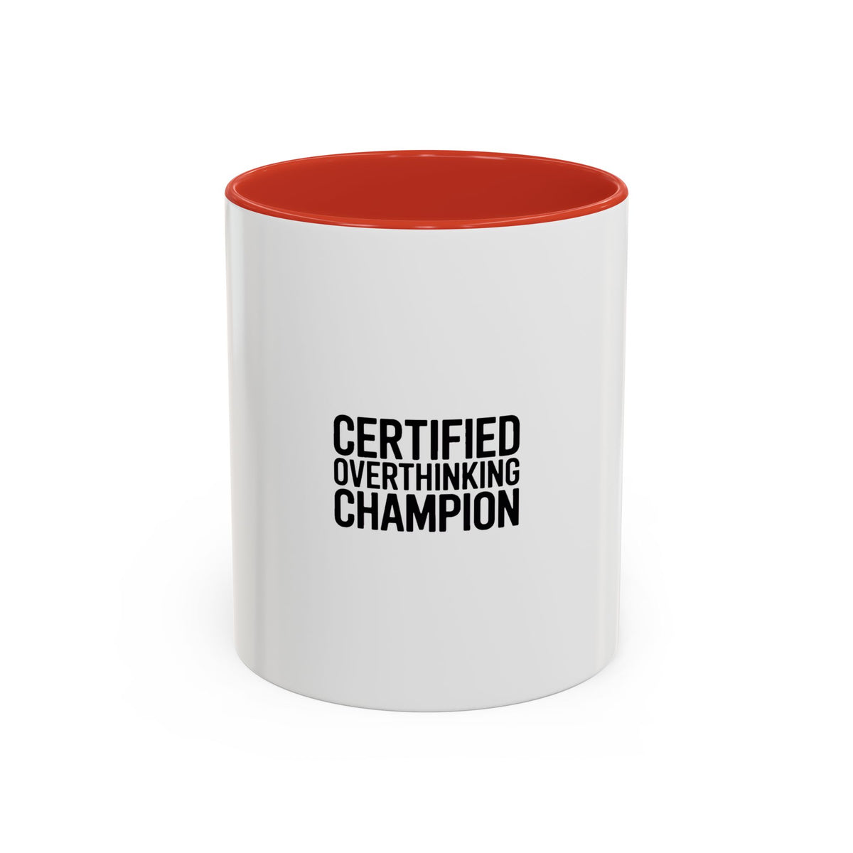 Certified Overthinking Champion Mug, Funny Sarcastic Coffee Mug, Anxiety Humor Gift, Overthinker Ceramic Cup, Funny Office Mug