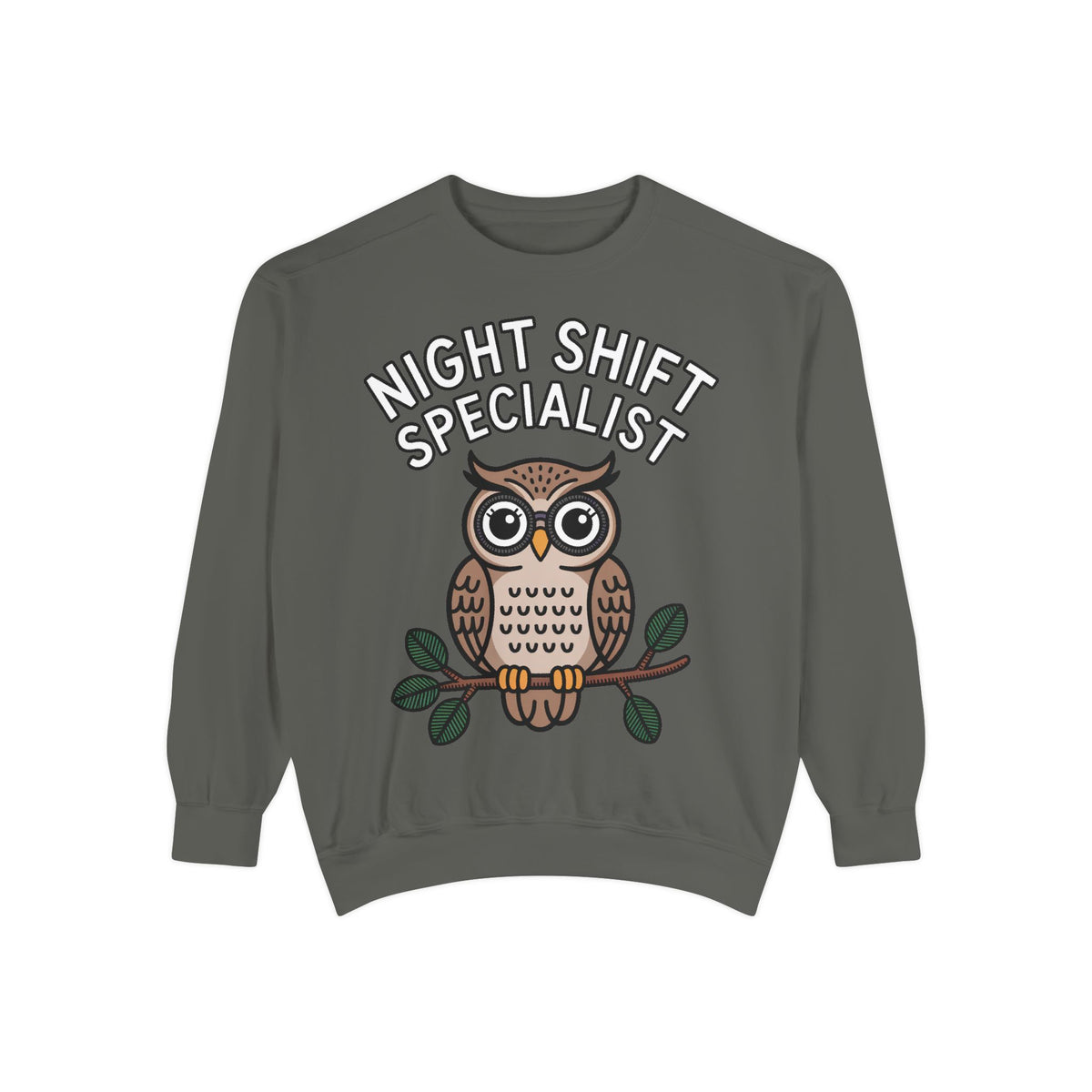 Night Shift Owl Sweatshirt, Funny Night Owl Crewneck, Night Shift Specialist Gift, Cute Bird Lover Sweatshirt, Nurse Gift