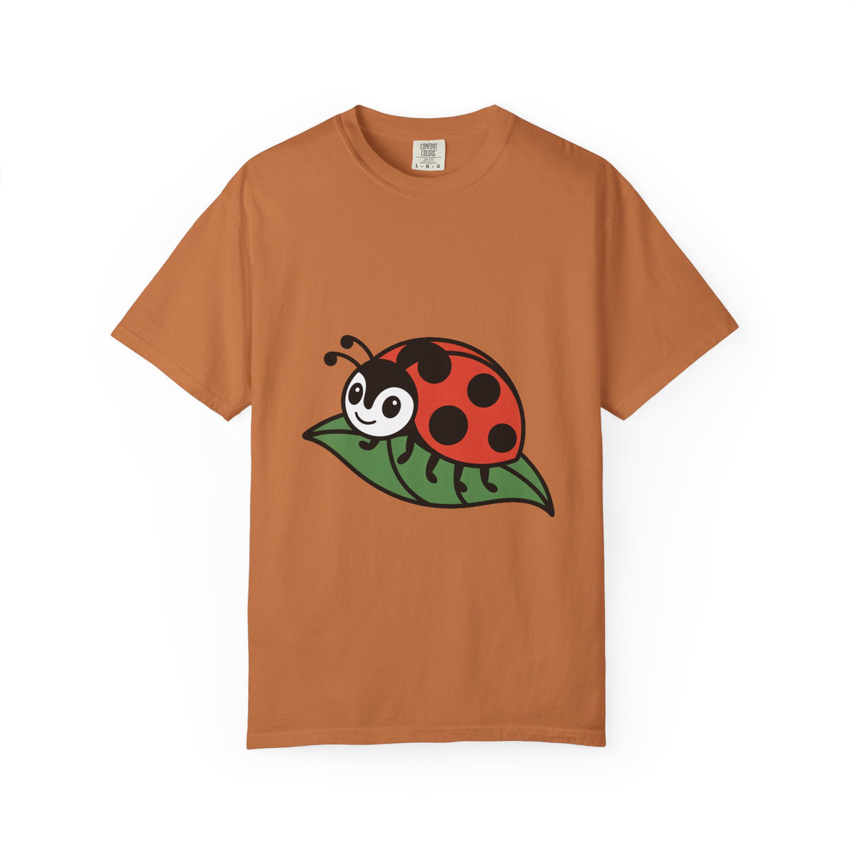 Cute Ladybug T-Shirt, Ladybug On A Leaf Shirt, Garden Bug Lover Gift, Nature Insect Graphic Tee, Kids Ladybug Shirt