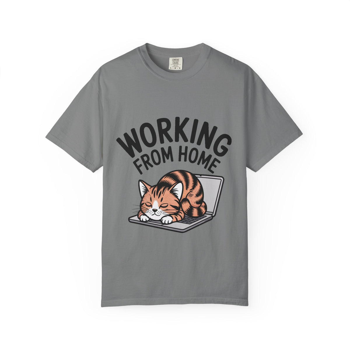Working From Home Cat Shirt, Funny Cat Lover T-Shirt, Cute Cat Keyboard Tee, Remote Work Gift, WFH Cat Lover Graphic Shirt