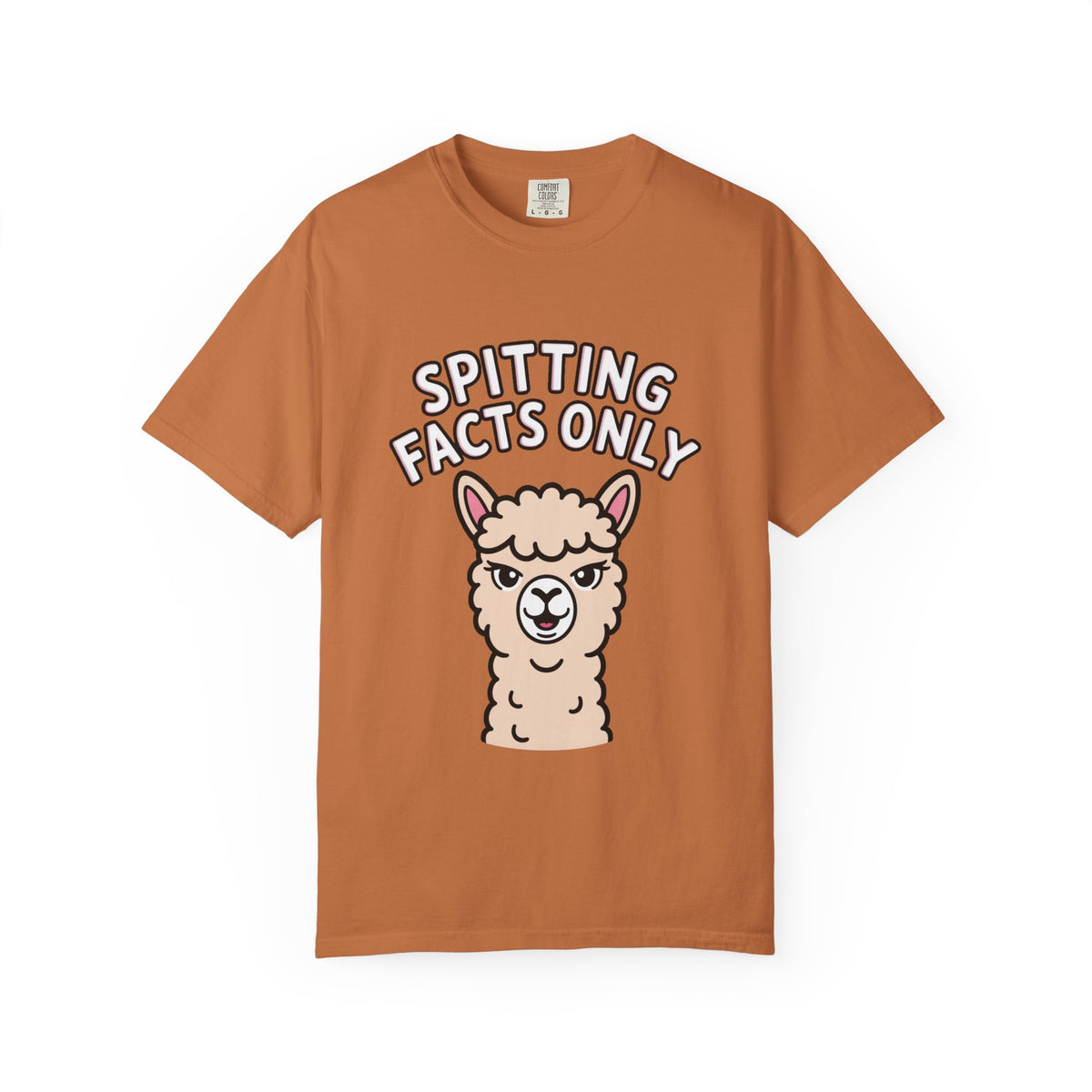 Funny Alpaca Shirt, Spitting Facts Only T-Shirt, Sassy Alpaca Tee, Cute Alpaca Lover Gift, Funny Animal Graphic Shirt