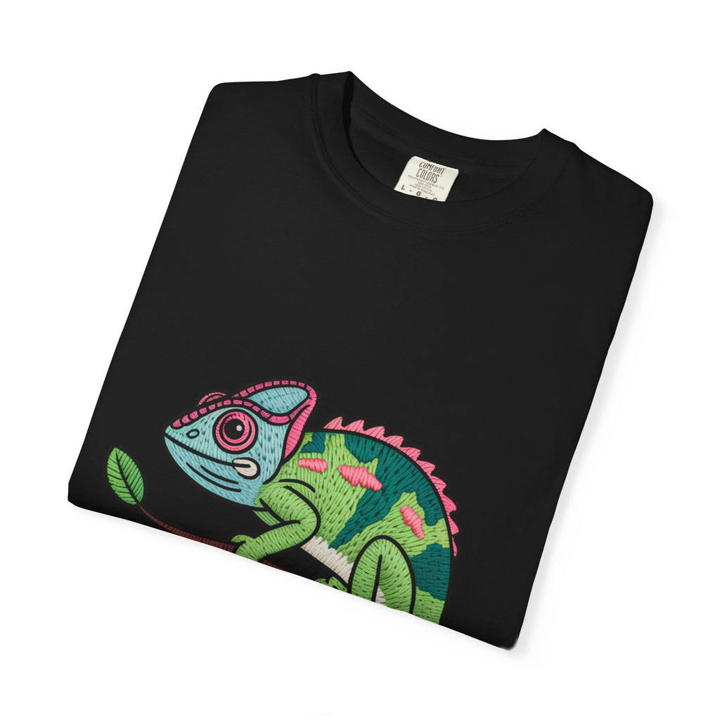 Cute Chameleon Shirt, Chameleon On A Branch T-Shirt, Cartoon Reptile Lover Gift, Funny Chameleon Tee