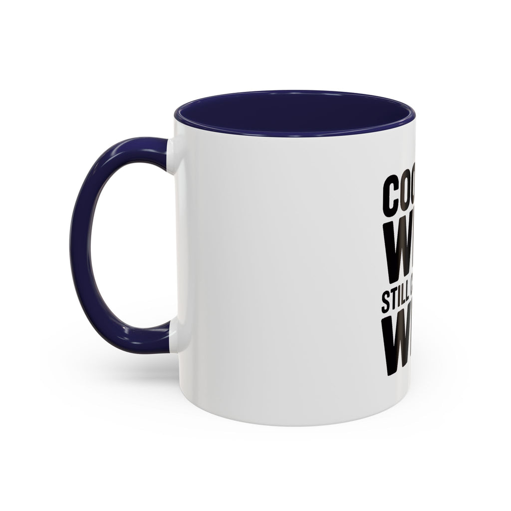 Cooking Wine Still Counts Mug, Funny Wine Lover Gift, Sarcastic Kitchen Mug, Bold Typography Coffee Cup, Gift for Wine Mom